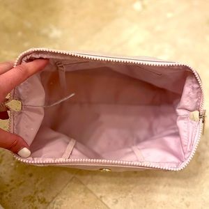 Lululemon light pink travel makeup/cosmetic bag